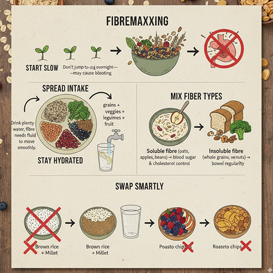 Guide for increasing dietary fiber intake